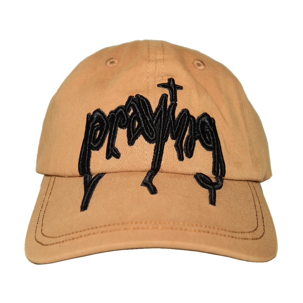Praying Demon Hat In Khaki